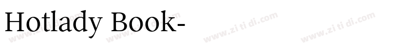 Hotlady Book字体转换